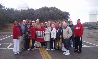 Group photo of the Board of Visitors at Kitt Peak.