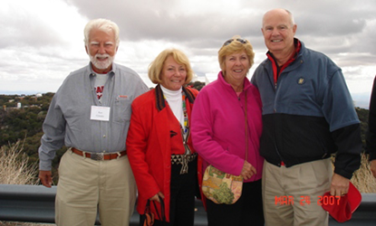 Board of Visitors members pose for a photo at Kitt Peak.