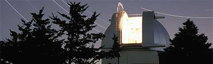 Top of Pine Bluff Observatory.